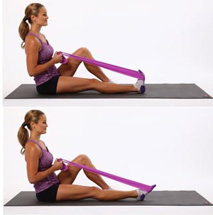 خم کردن مچ پا به جلو